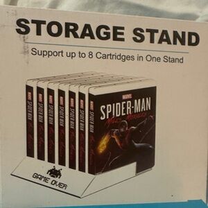 White Storage Stand for Gaming Cartridges